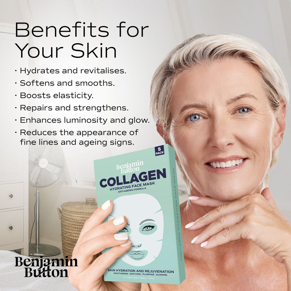 Marine Collagen Sheet Mask (5 Pack)