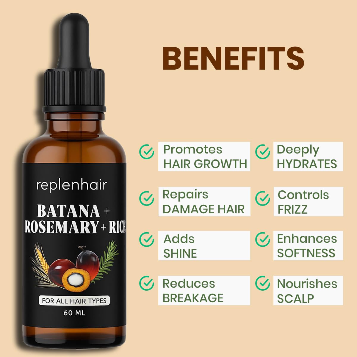 Rosemary Rice & Batana Hair Oil
