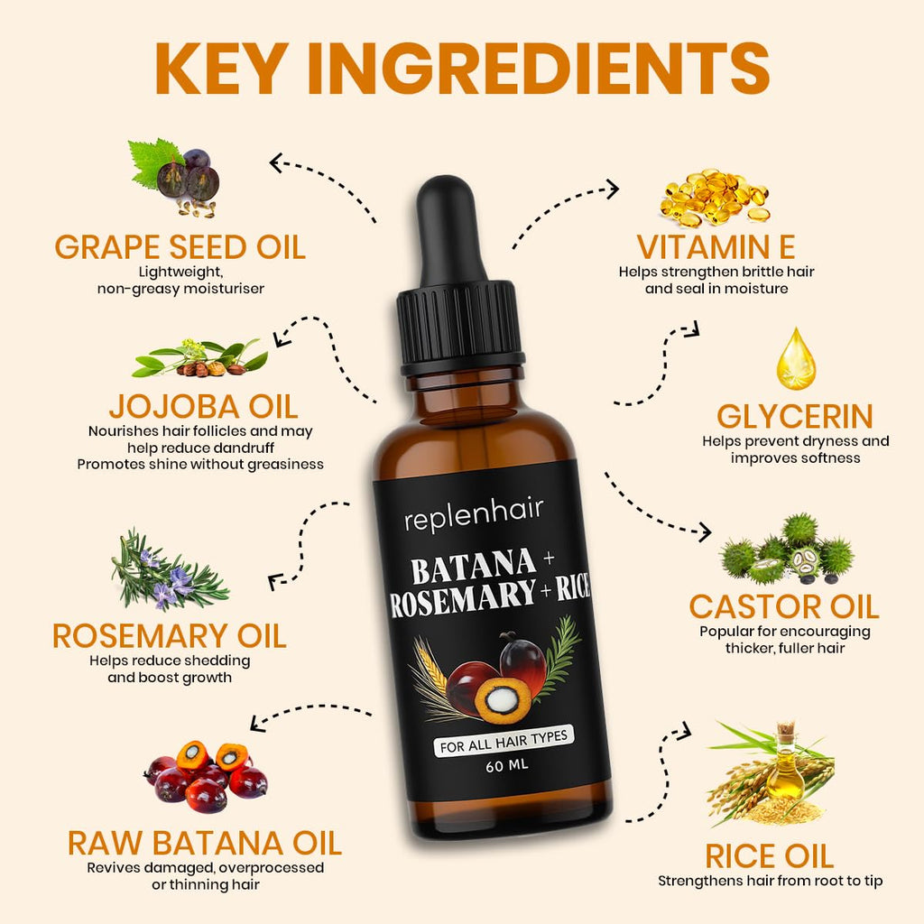 Rosemary Rice & Batana Hair Oil