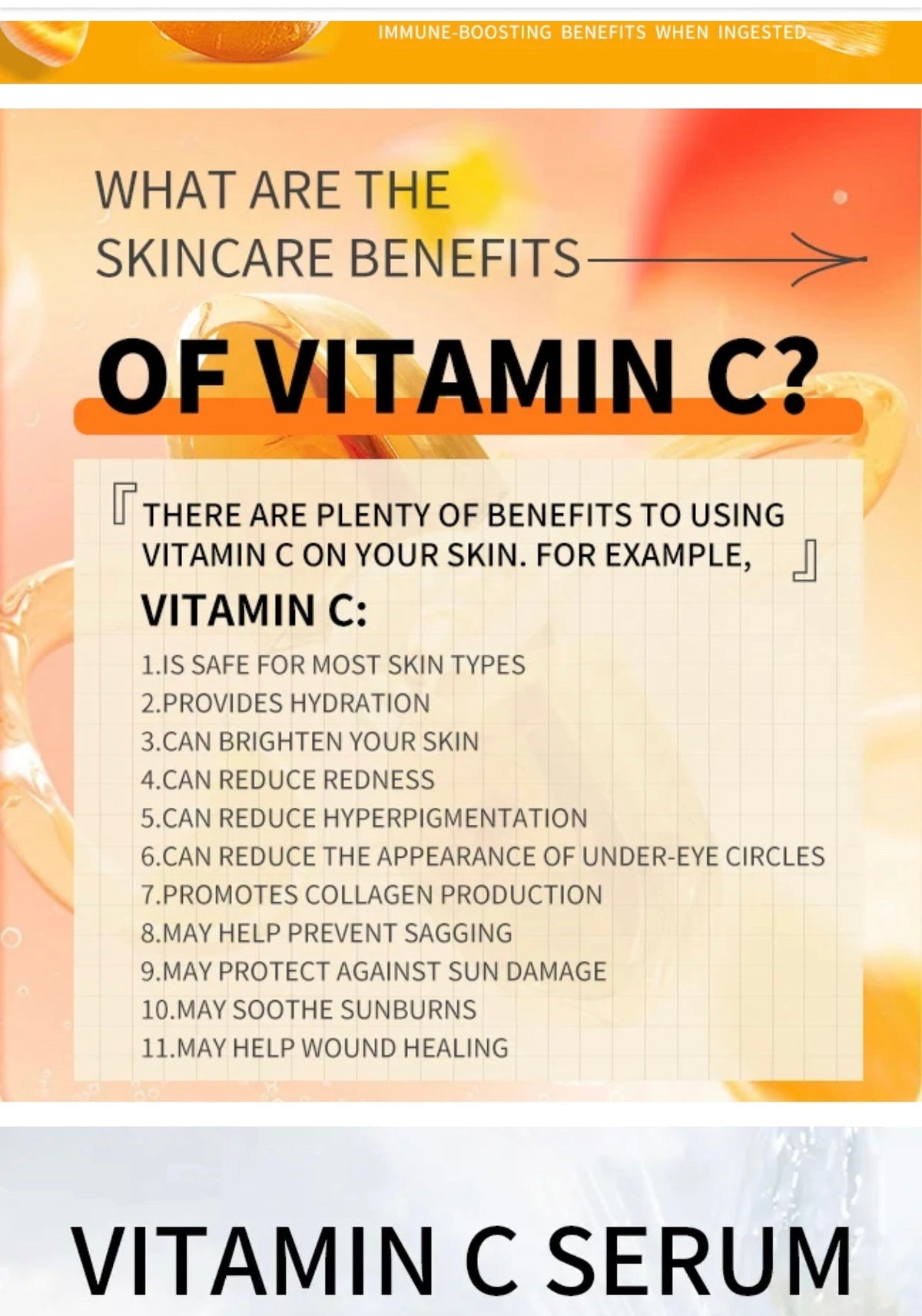 Vitamin C & Hyaluronic Face Serum (30ml)