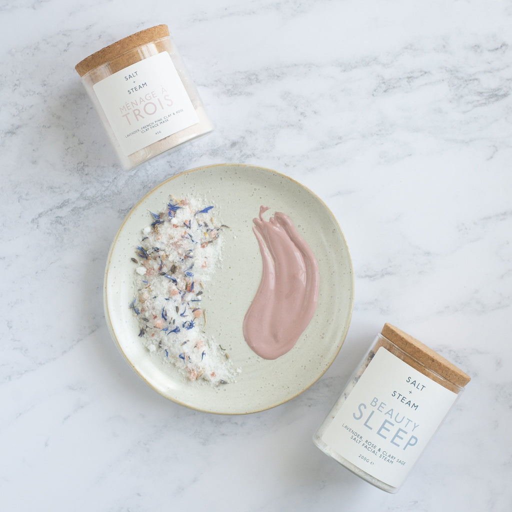 Clay Face Mask and Facial Steam Gift Set