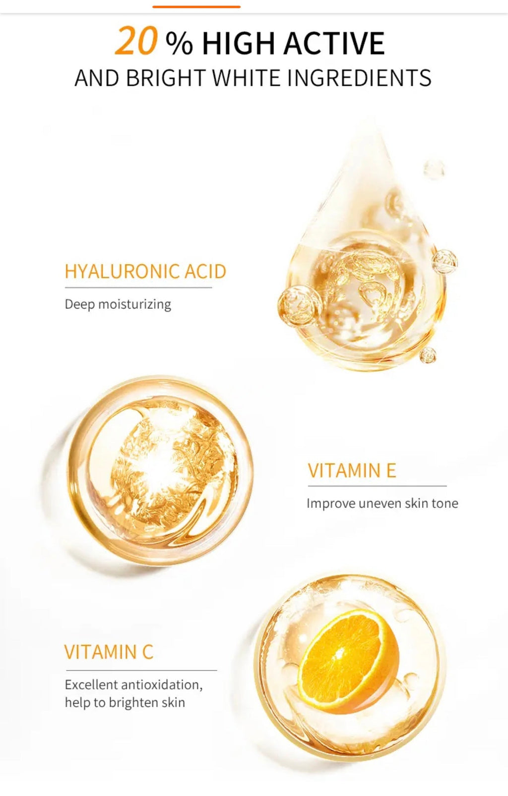 Vitamin C & Hyaluronic Face Serum (30ml)