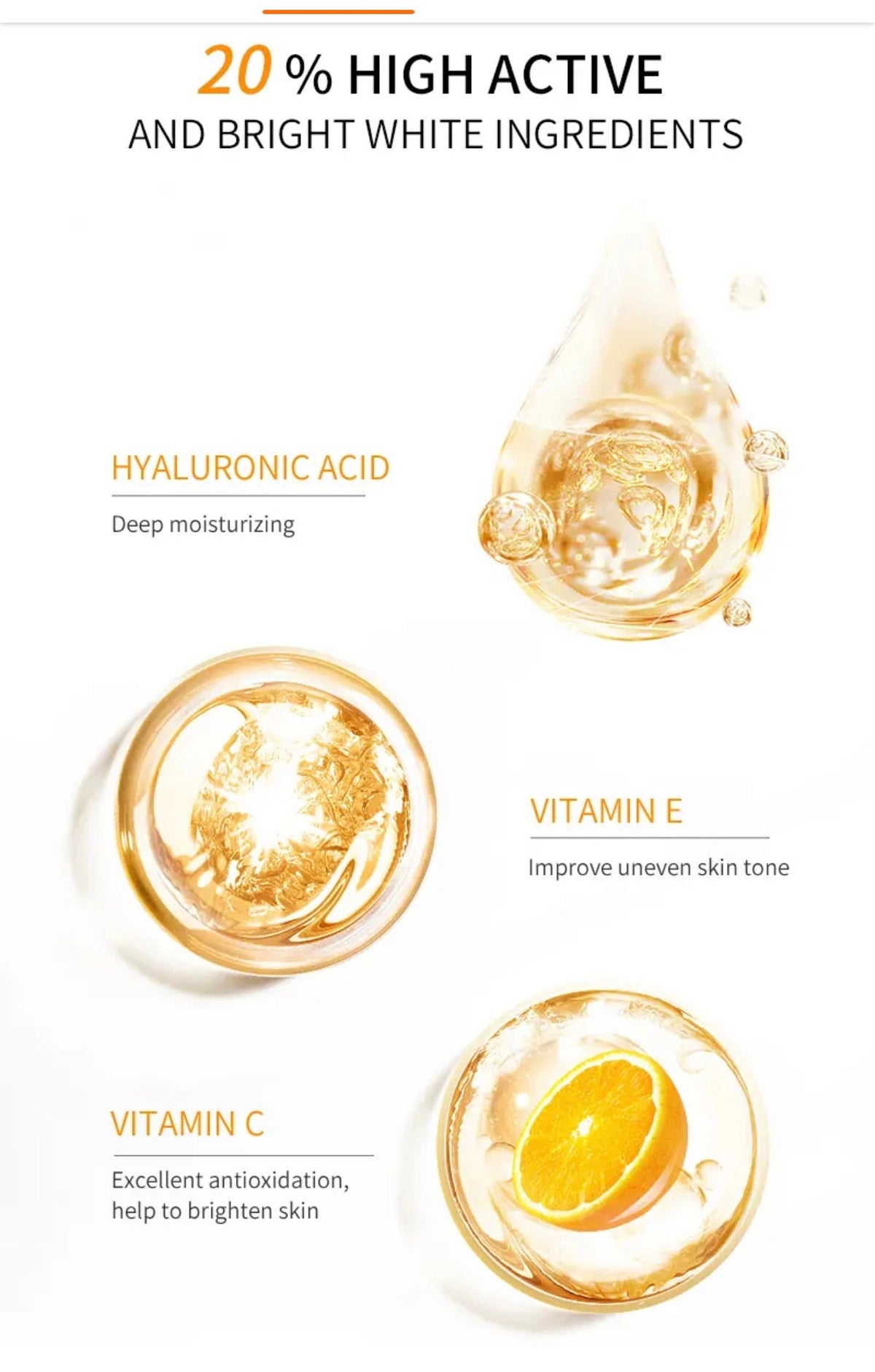 Vitamin C & Hyaluronic Face Serum (30ml)
