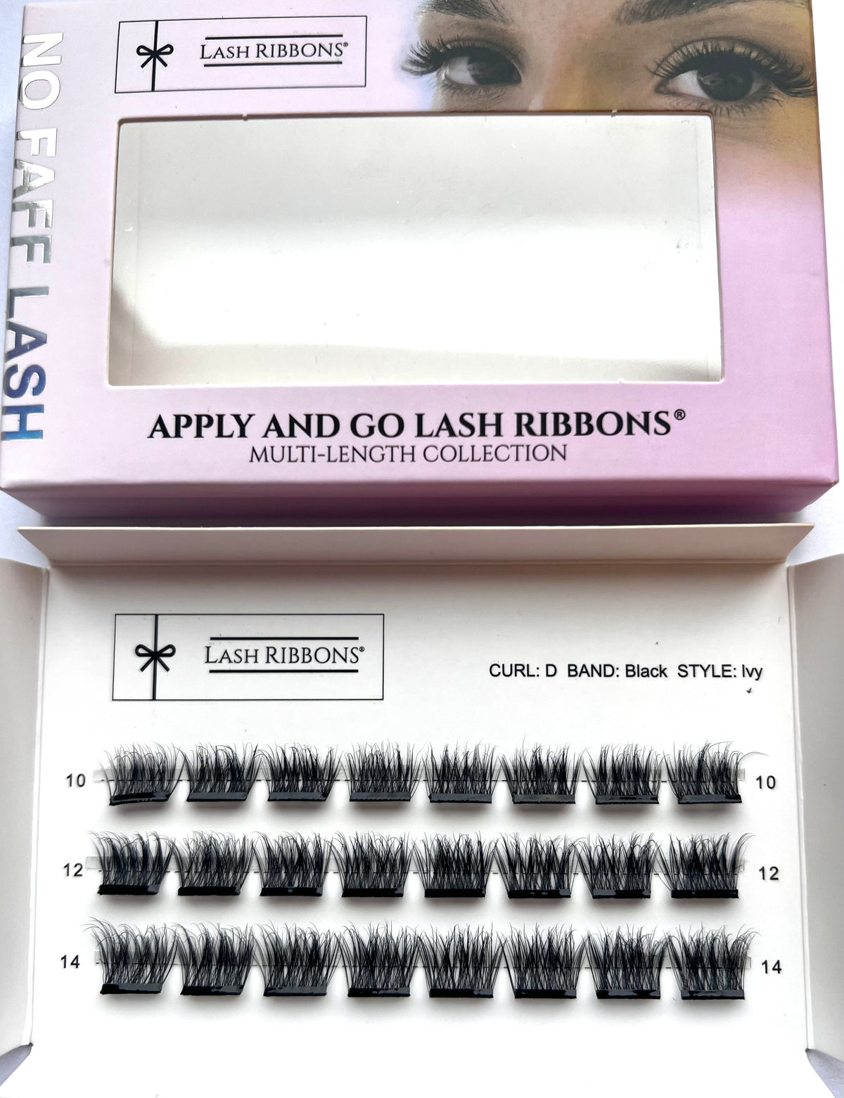 Pre-Glued Lash Clusters – Ivy (Wispy Volume)