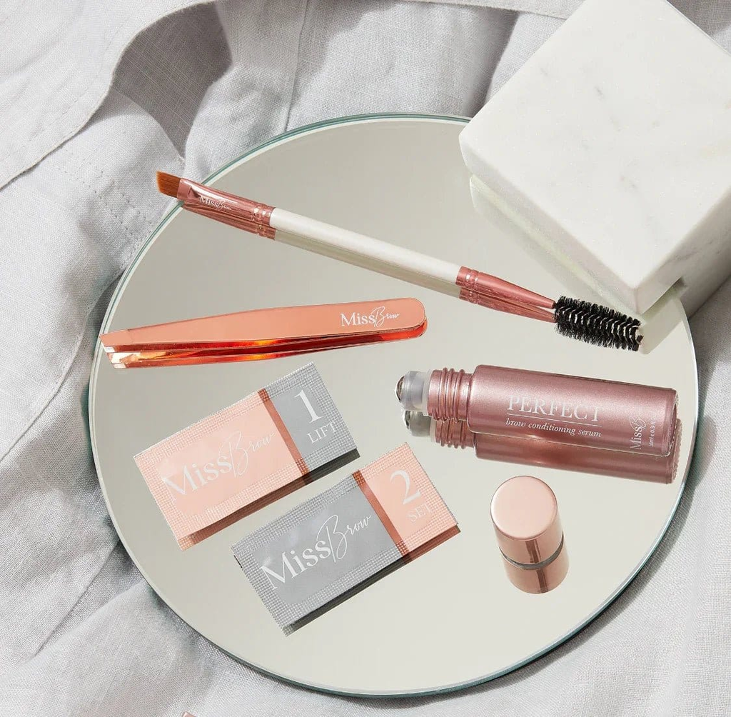 At-Home Brow Lamination Gift Kit with Tools & Aftercare Serum