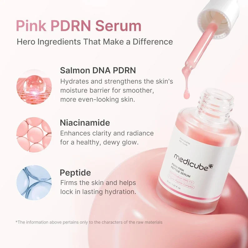 Medicube PDRN Pink Peptide Serum (30ml)