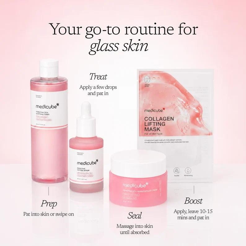 Medicube PDRN Pink Glass Skin Routine