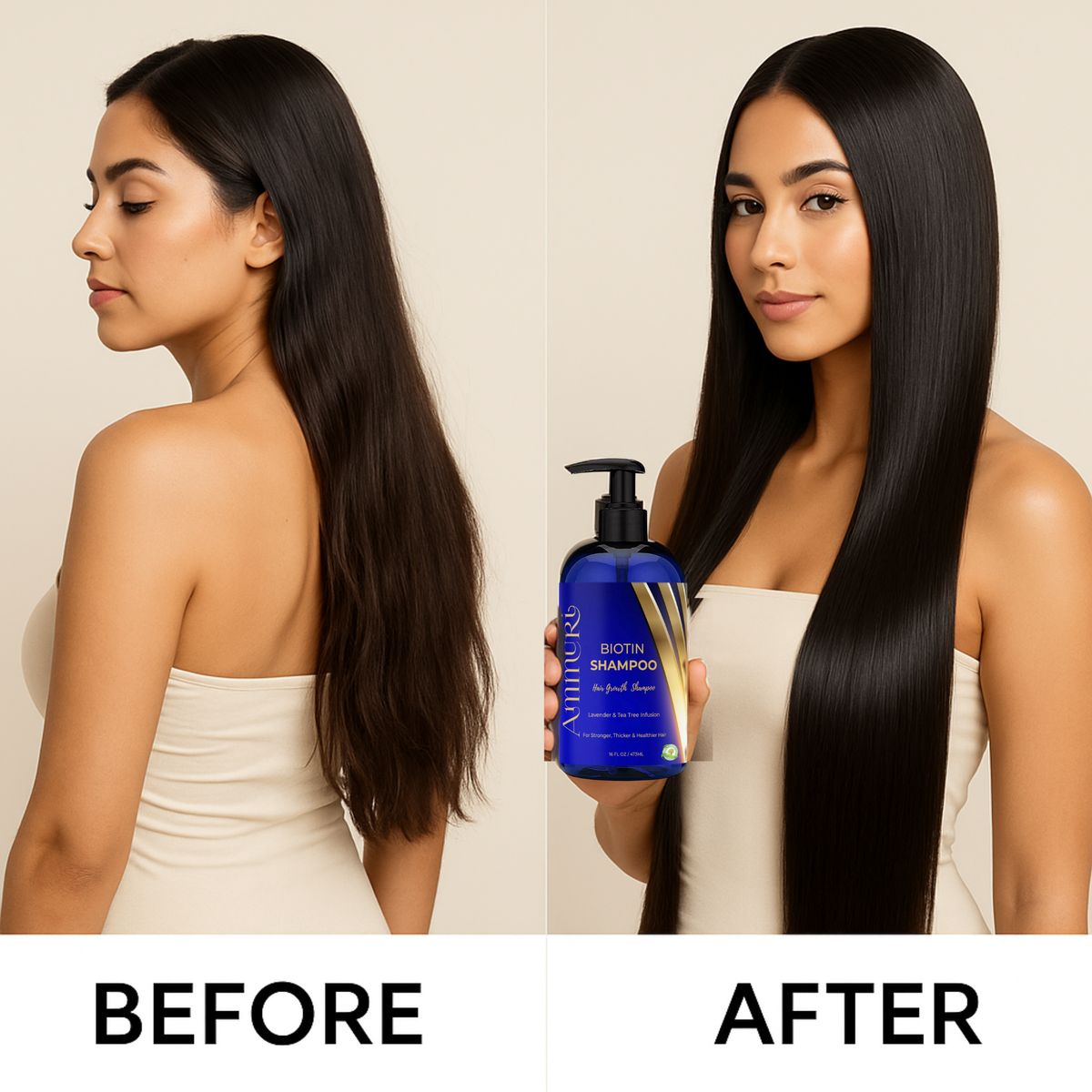 Biotin Shampoo for Thicker-Looking Hair (473ml)