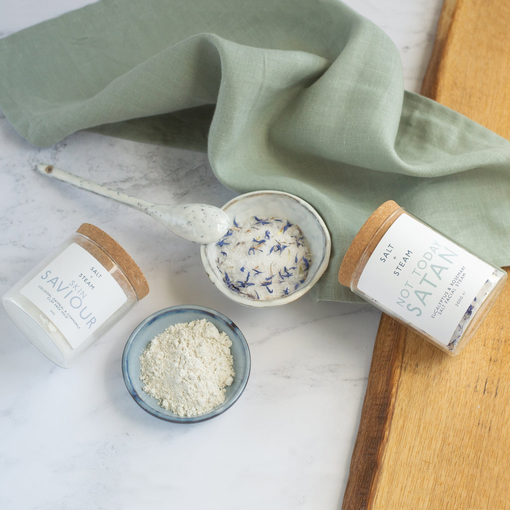 Clay Face Mask and Facial Steam Gift Set