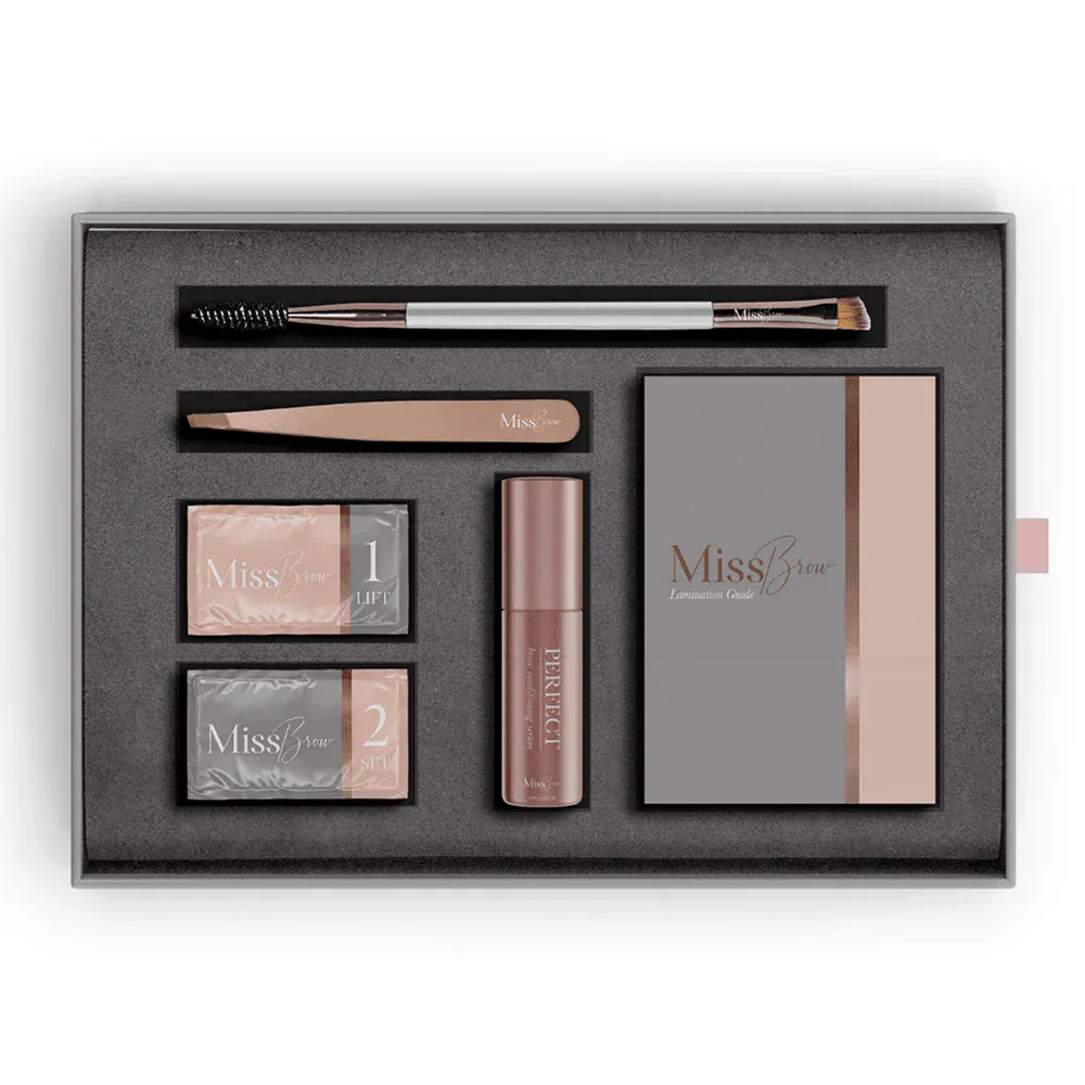 At-Home Brow Lamination Gift Kit with Tools & Aftercare Serum
