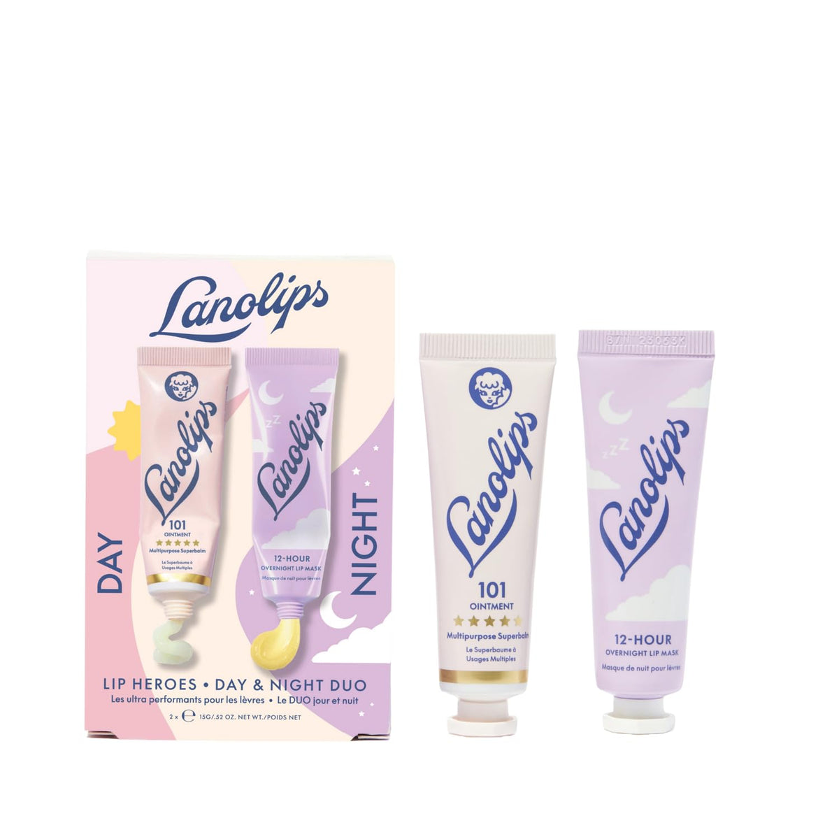 Lanolips 101 Lip Balm & Overnight Lip Mask Duo