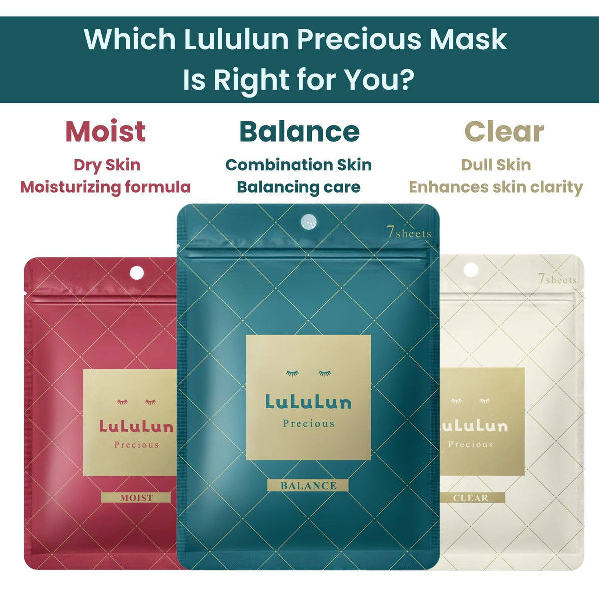 Lululun Precious Face Masks, Rose & Collagen (14 sheets)
