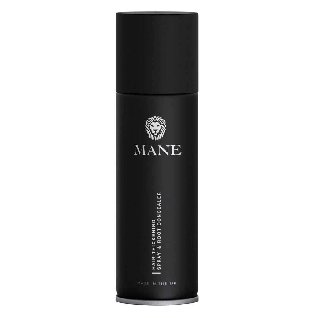 MANE Hair Thickening Fibre Spray, Jet Black (200ml)