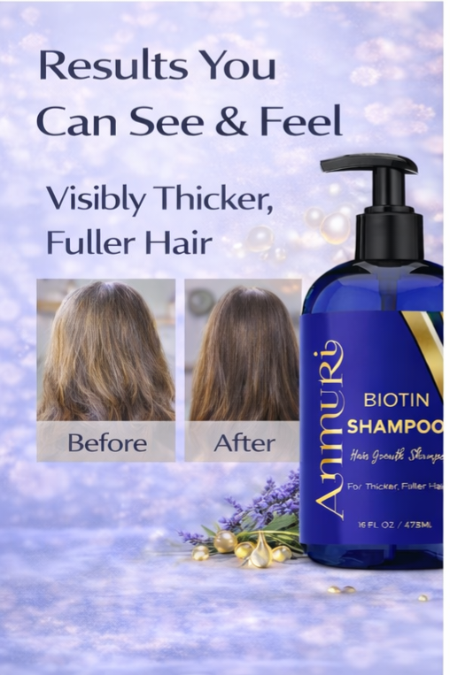 Biotin Shampoo for Thicker-Looking Hair (473ml)