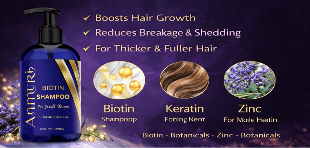 Biotin Shampoo for Thicker-Looking Hair (473ml)