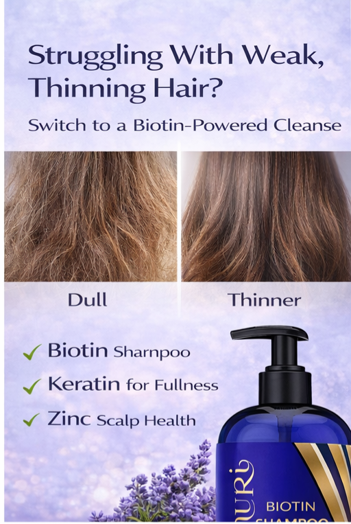 Biotin Shampoo for Thicker-Looking Hair (473ml)