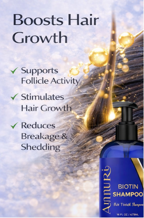 Biotin Shampoo for Thicker-Looking Hair (473ml)